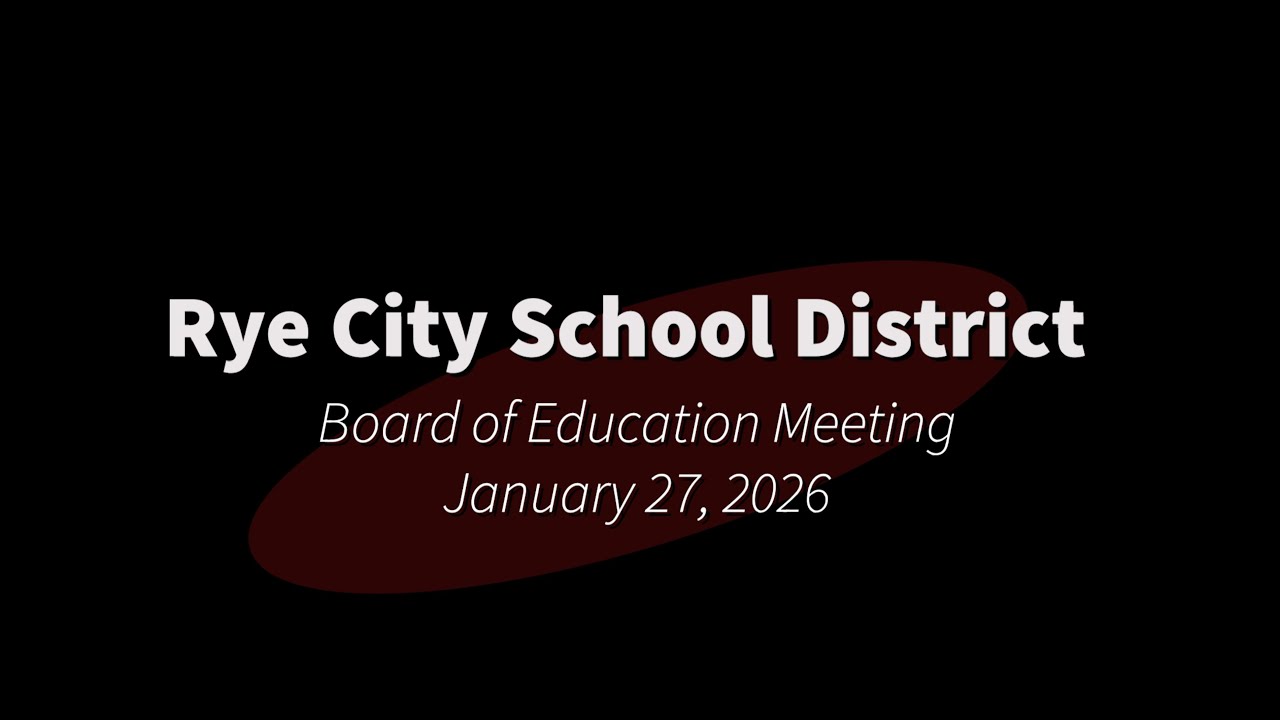 Board of Education Meeting - January 27, 2026