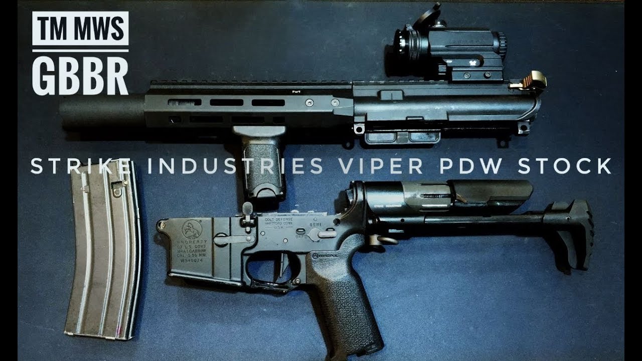 Strike Industries Viper PDW installation for TM MWS GBB