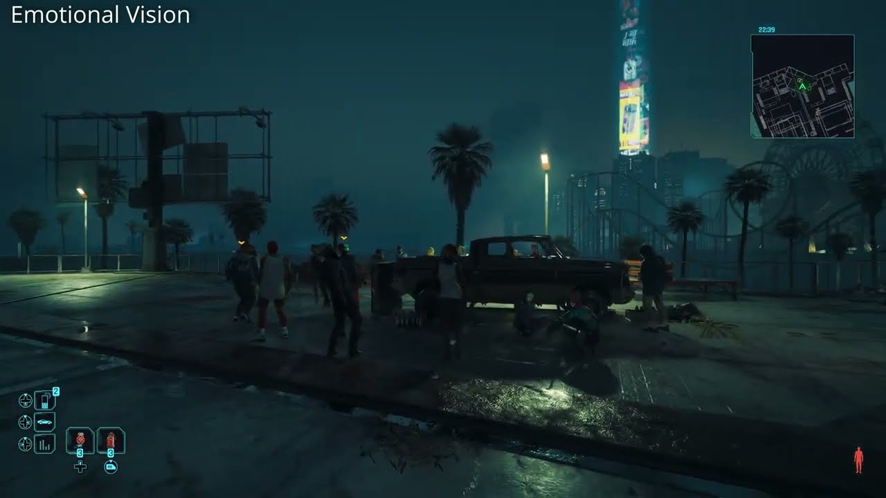 Cyberpunk 2077 LUT Comparison. Kuria vs. Vanilla vs. Emotional Vision