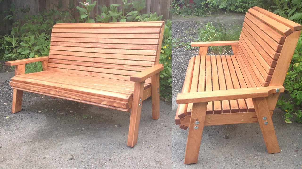 ✅ Bench with backrest diy | Ghow to doarden bench