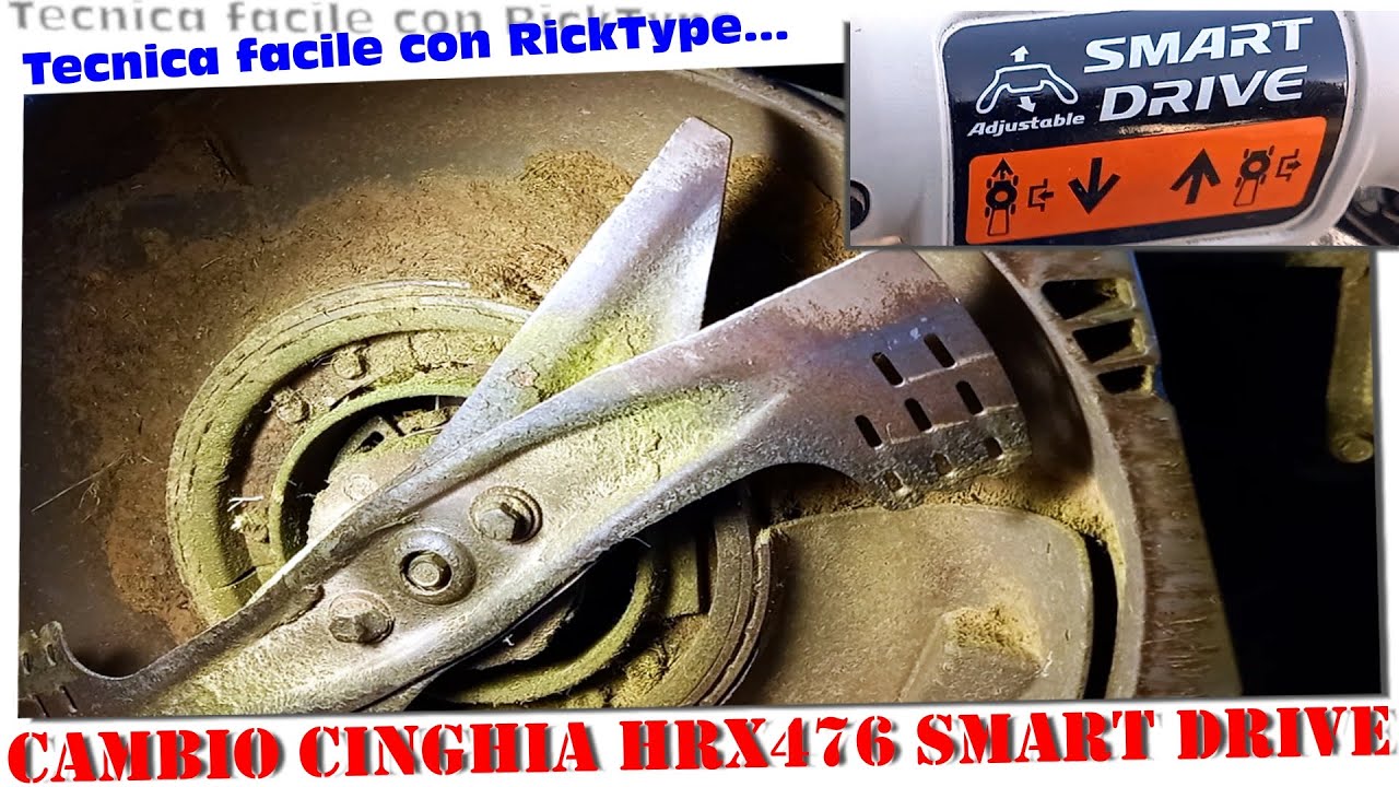 Sostituzione cinghia HRX476 Smart Drive smontaggio e rimontaggio rasaerba