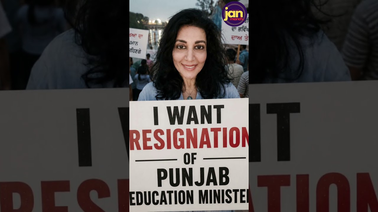 Opposition Demands Resignation of Punjab Education Minister #punjab #aap #congress #cjp #bjp