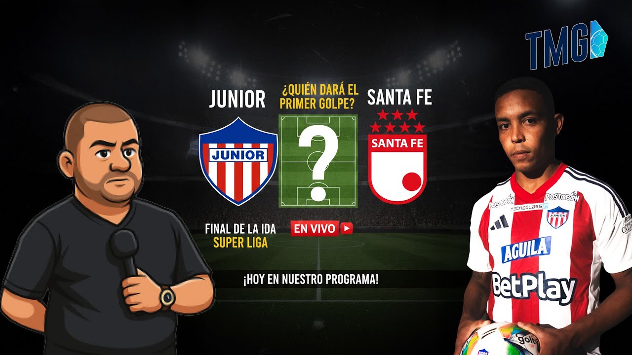 ¡JUNIOR vs SANTA FE! 🔥 ¿Quién pega primero en la Superliga? 🏆⚽ #EnVivo #Junior #SantaFe