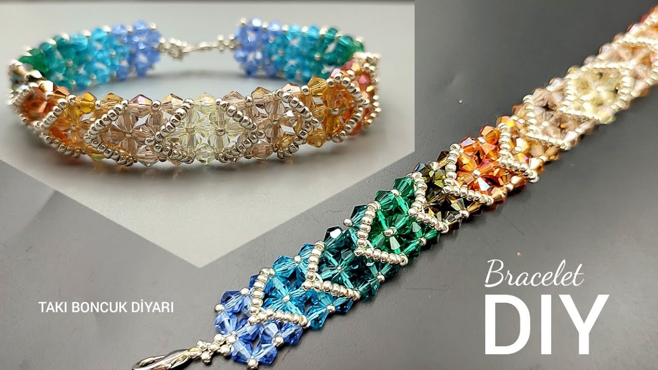 Boncuktan bileklik nasıl yapılır? Yılbaşı hediye fikirleri.Christmas gift idea. HOW TO MAKE BRACELET