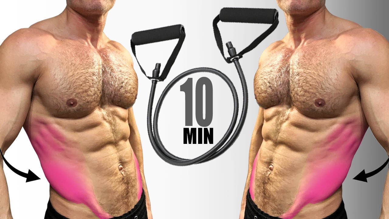 10-Minute Resistance Band Workout Targeting the Obliques. Sculpt Your Core!
