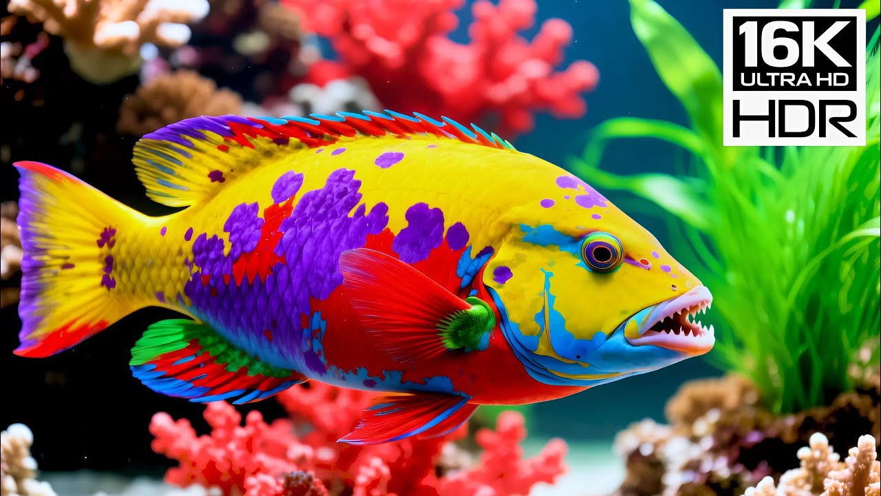 16K HDR Dolby Vision | Ocean Serenity Escape &ndash; Calm Coral Beauty & Gentle Underwater Scenes