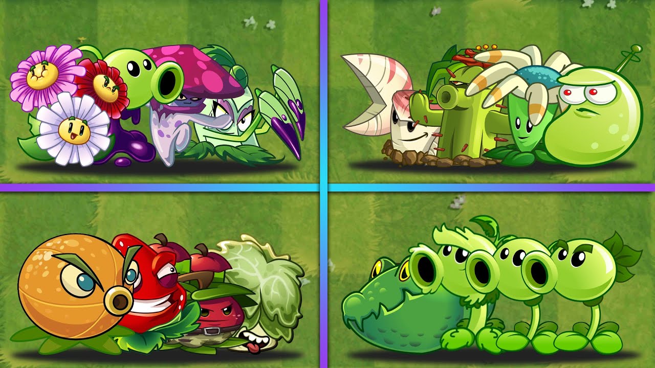 4 Best Team Battlez - Who Will Win? - PvZ 2 Team Plants vs Team Plants