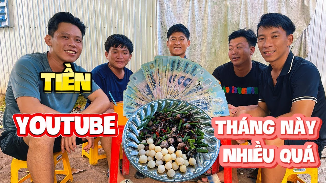 Lãnh Tiền Youtube 1 Tháng Của Team Quá Bất Ngờ...| HoàiPhong TV
