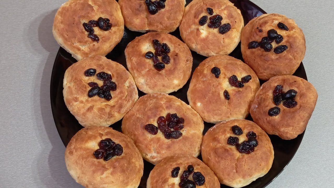 Творожные пряники с изюмом 