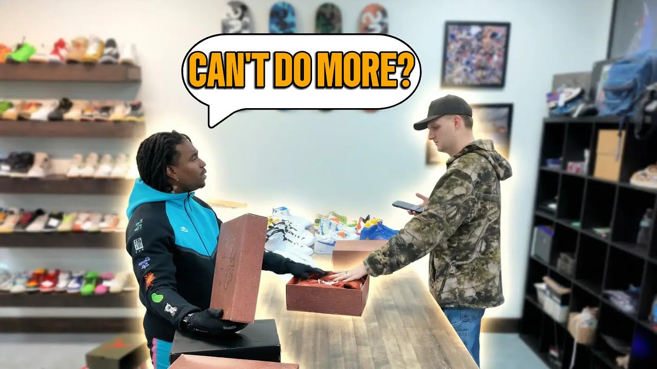 CASHING OUT SNEAKERS AT THE SHOP