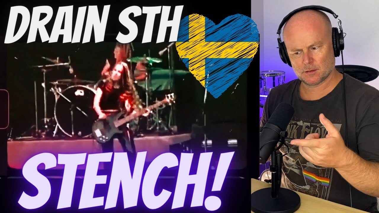 Drum Teacher Reacts: DRAIN STH "Stench" Official Music Video | SWEDISH ROCK!