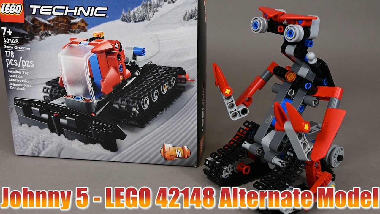 LEGO Technic Johnny 5 - Snow Groomer 42148 Alternate Build with free instructions #grohl666