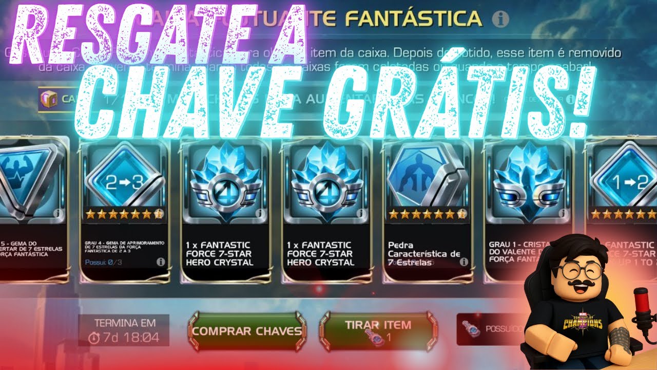 RESGATE A SUA CHAVE GR&Aacute;TIS DA CAIXA FLUTUANTE FANT&Aacute;STICA! | Marvel Contest of Champions