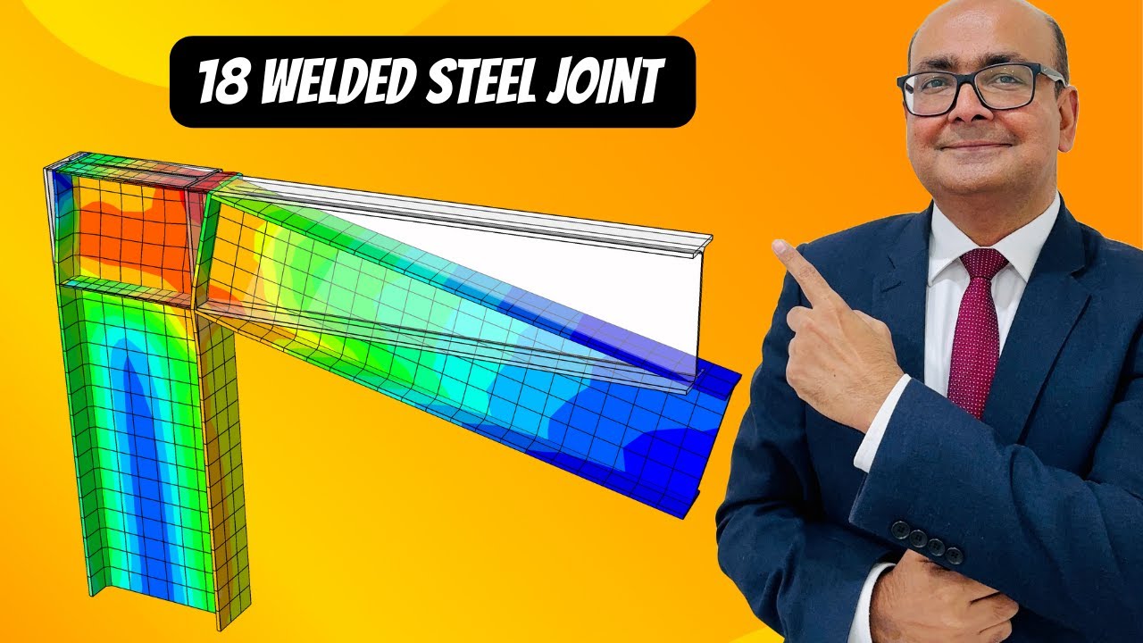 ABAQUS Tutorial #18 – steel beam column connection (WELDED)