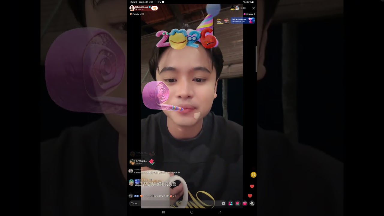 IKHMAL NOUR TIKTOK LIVE - (31/12/2025)