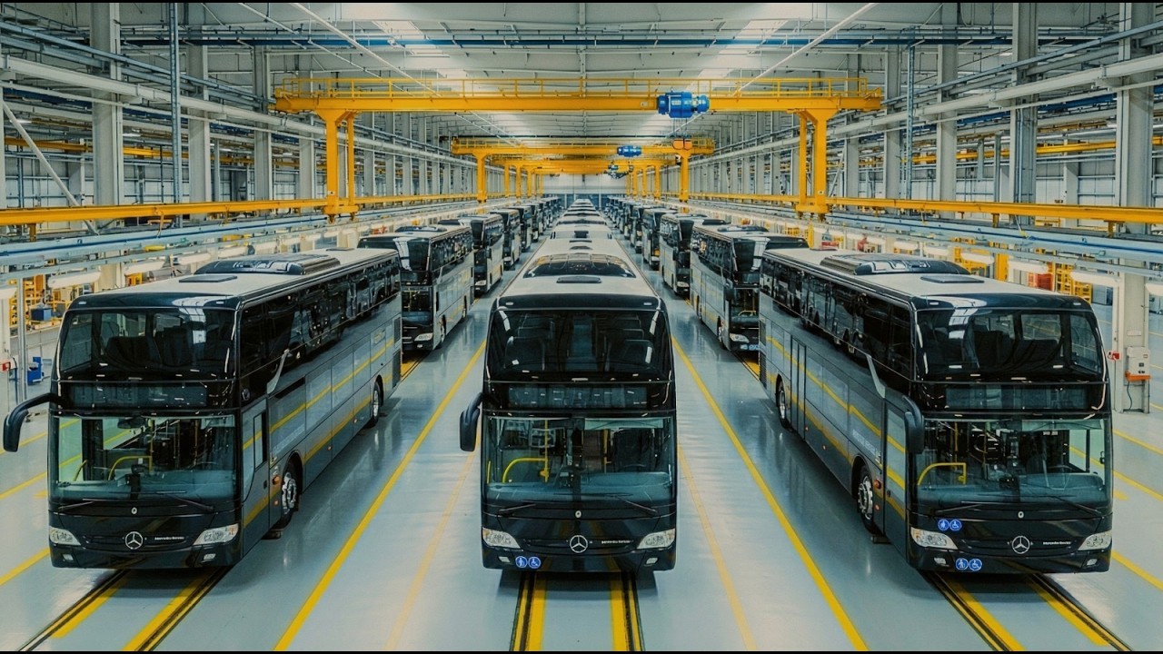 How Mercedes MCV 800 Double-Decker Buses Are Made | Inside the Bus Factory (Full Process)
