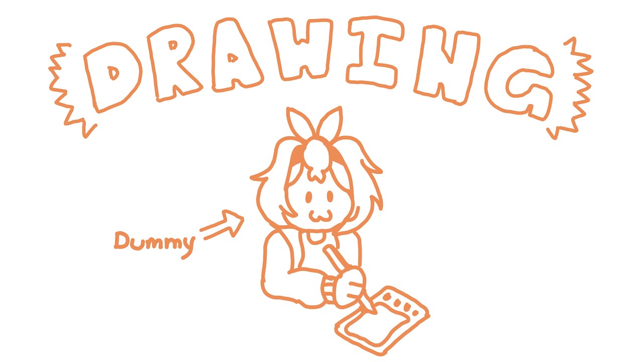 【DRAWING STREAM】Dum dum learns to draw digitally