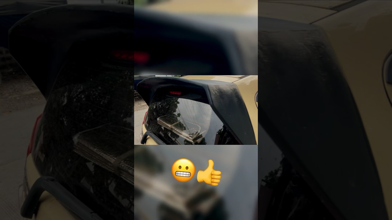 DIY RAIN GUTTER SPOILER #diy #spoiler #viralvideo #chevrolet #homemade