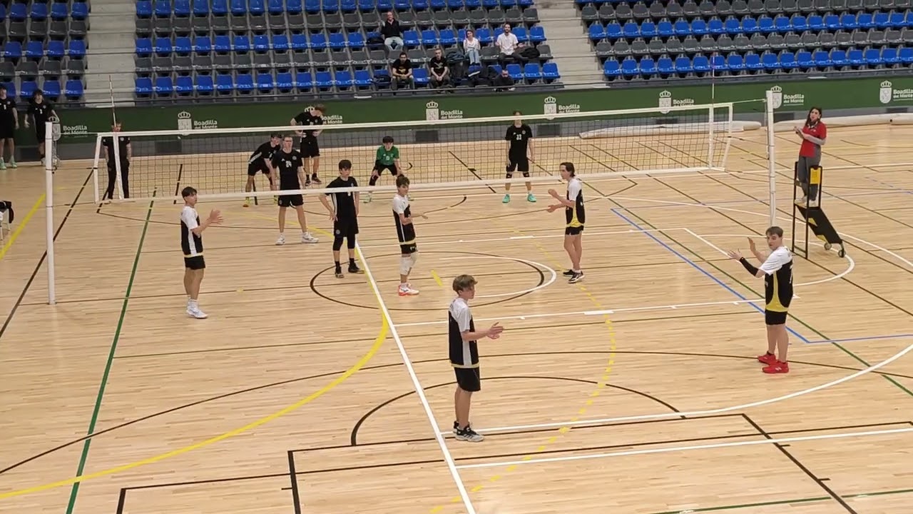 Campeonato Voley juveniles A 2025-2026 Boadilla  - Voley playa Madrid B negro set 2