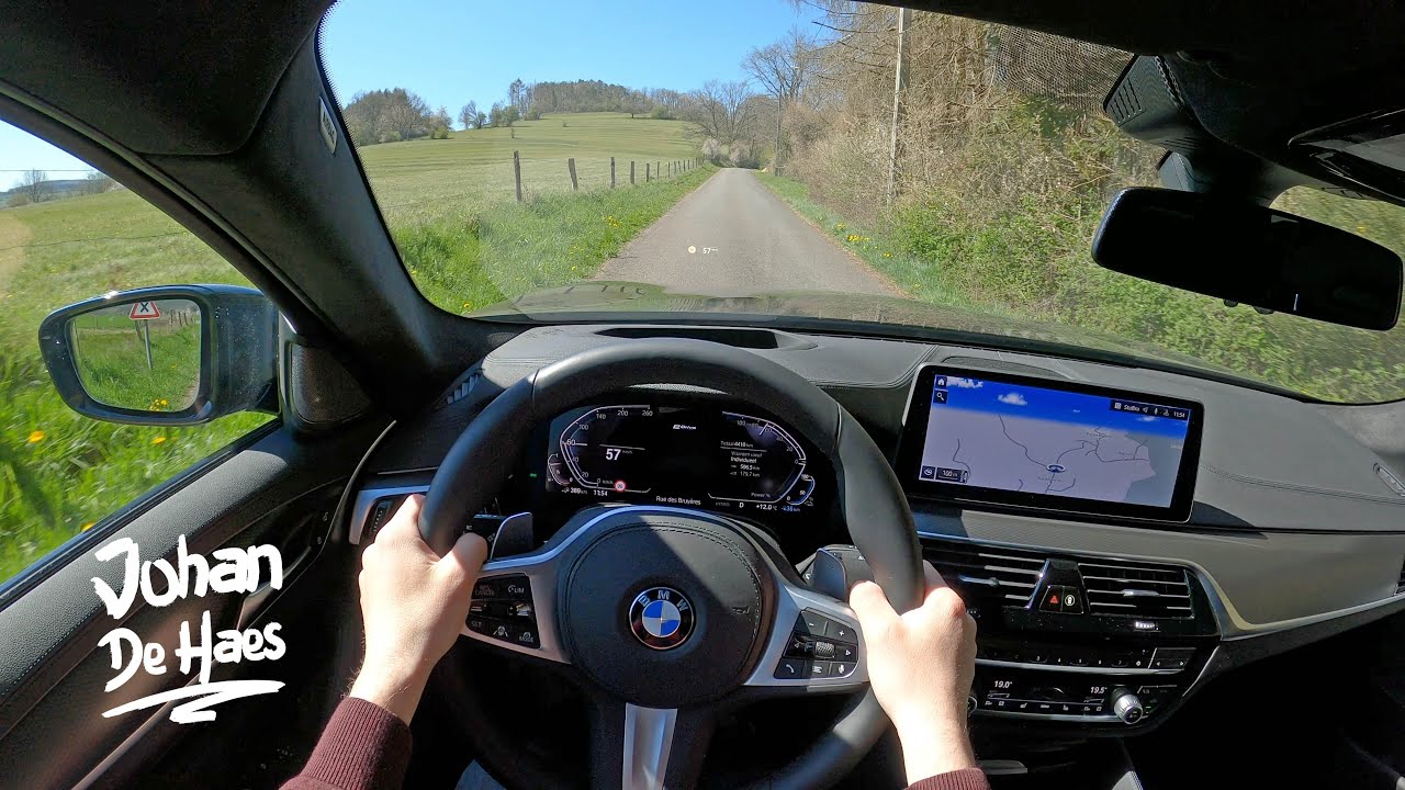 BMW 545e xDrive Sedan Plug-In Hybrid 394 HP POV TEST DRIVE