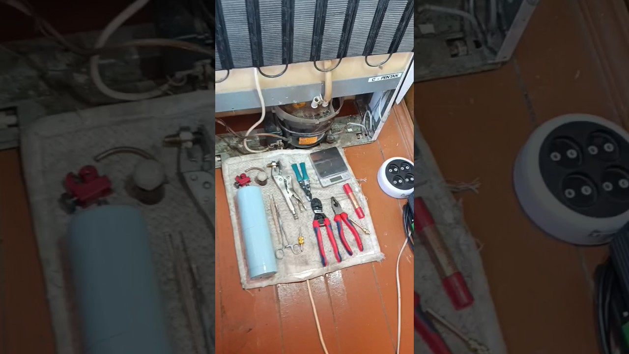 Утечка фреона в холодильнике Индезит #ремонтхолодильников