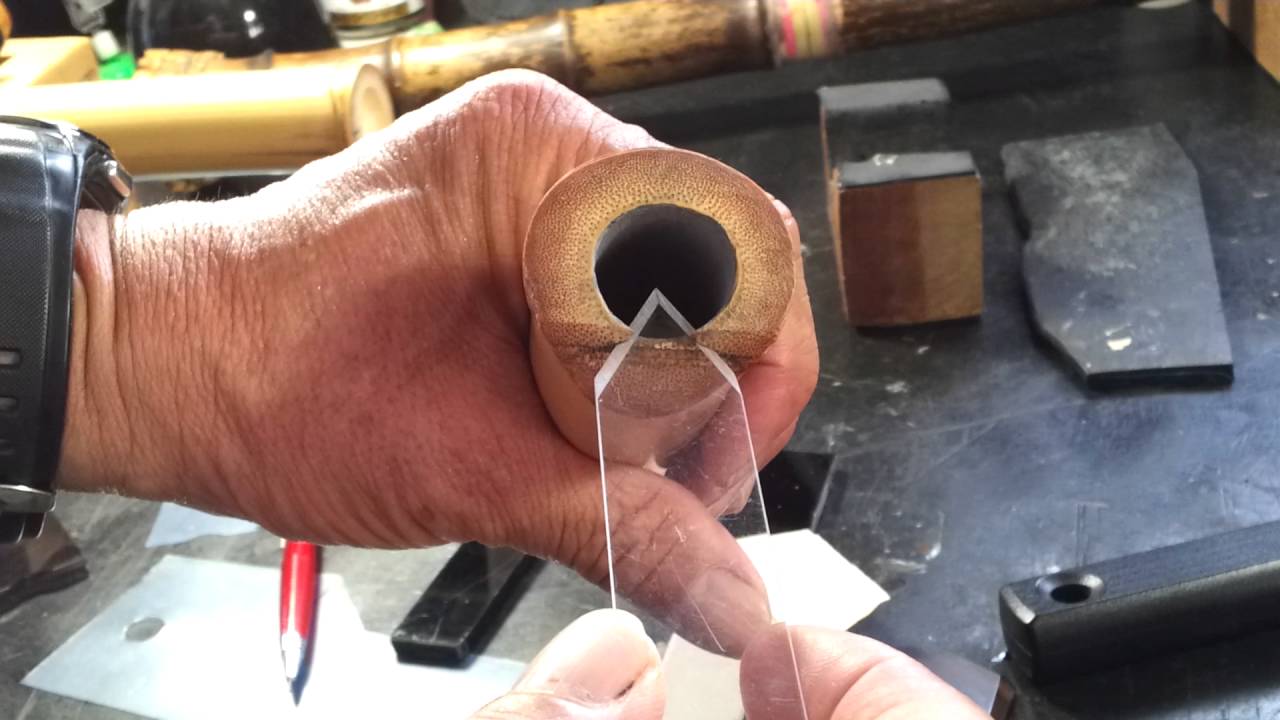 尺八制作新製作方法  本尺八の歌口挿入