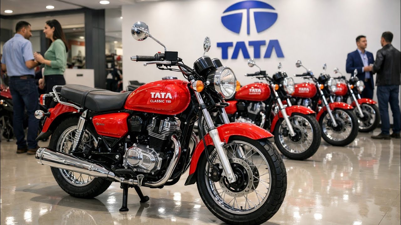 Tata Classic 110cc Red Color 🚨 | Bright Showroom Review | Premium Look & Classic Feel