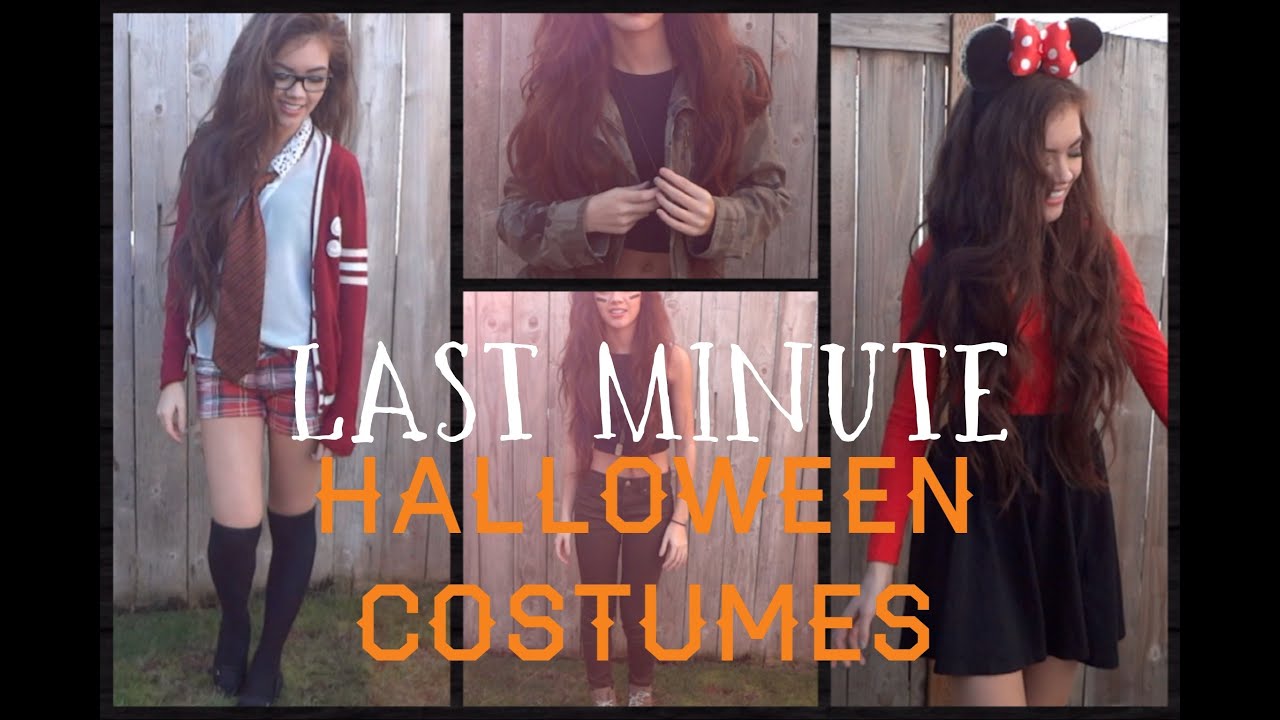 3 Last Minute Halloween Costumes