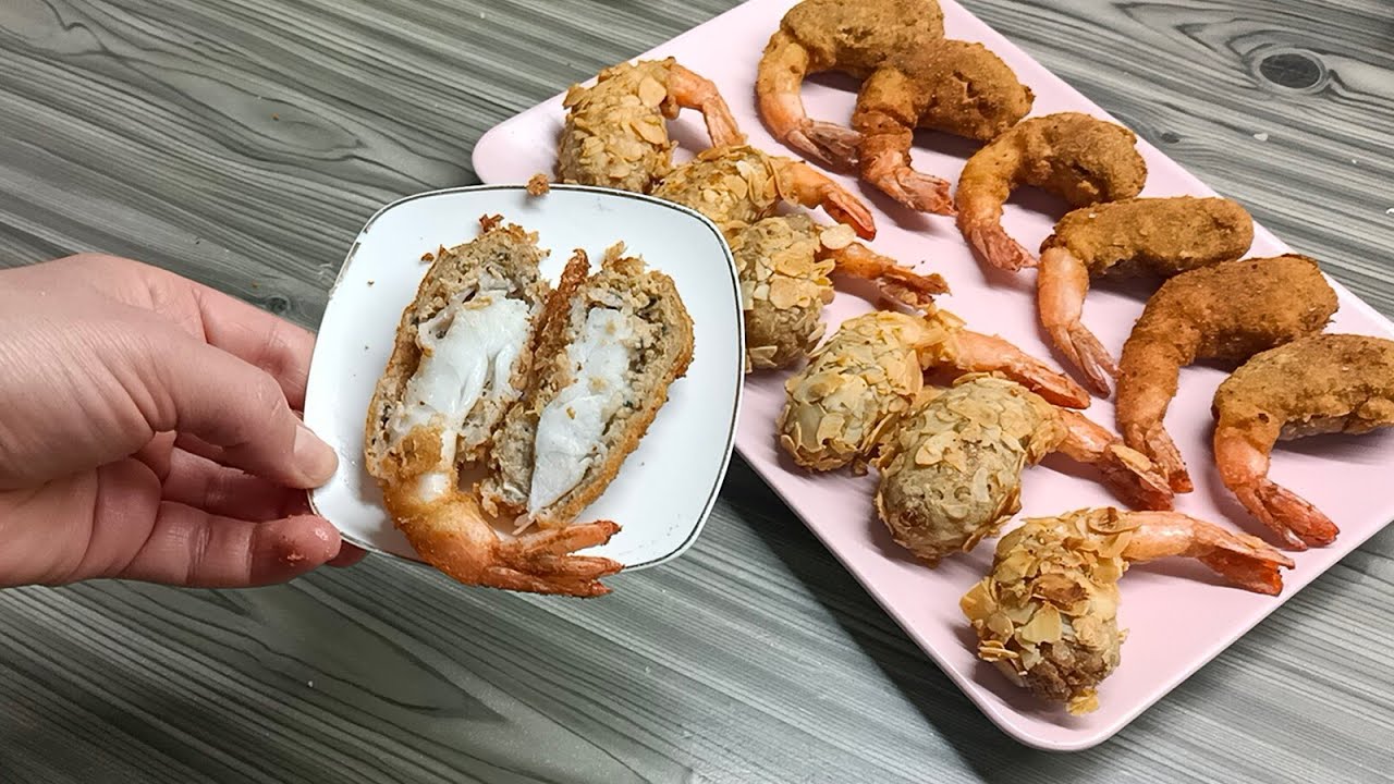 كروفات باني رويال🦐🍤🦐🍤 crevette royale (farçie_ panée)