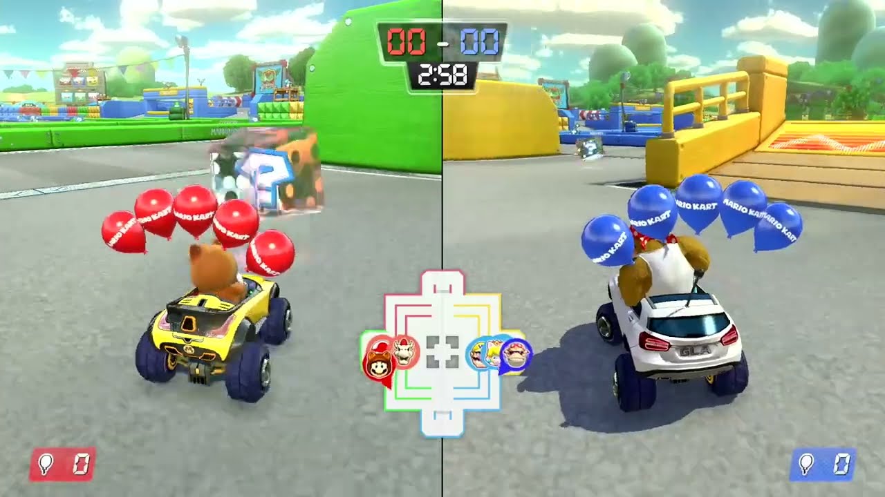 Mario Kart 8 Deluxe – Battle 2 Players Gameplay Multiplayer (Team Game)