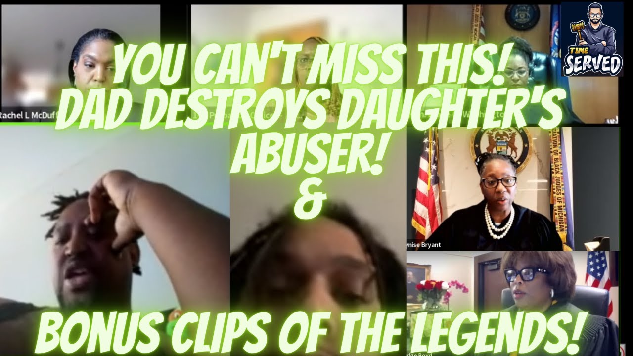 Dad and Daughter Destroy Her Abuser Live! You Can't Miss This & Legendary Judges of Court Clips!