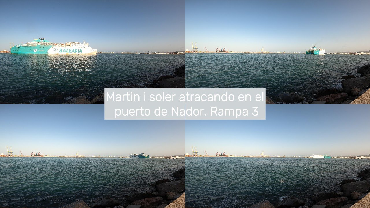 Martin i soler atracando en el puerto de Nador  Rampa 3