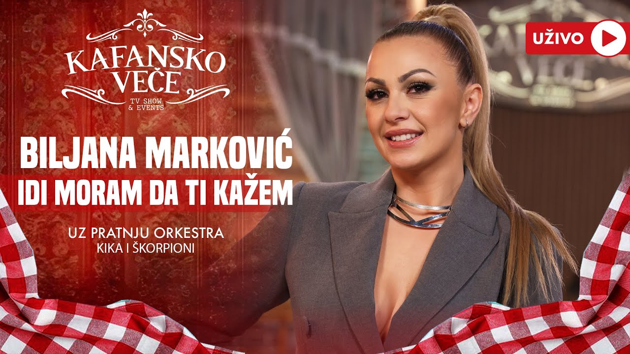 BILJANA MARKOVIC - IDI MORAM DA TI KAZEM | UZIVO | (ORK KIKA I SKORPIONI) | 2024 | KAFANSKO VECE