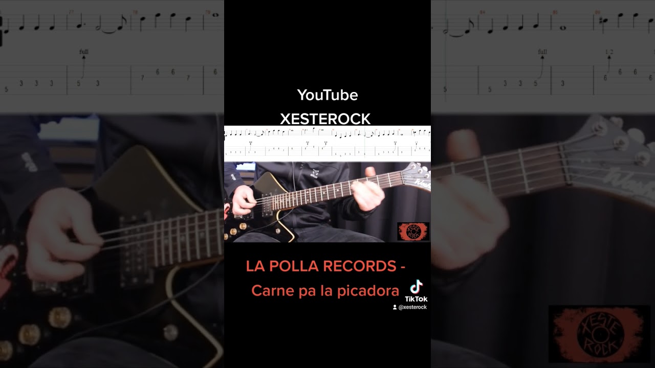 LA POLLA RECORDS - Carne pa la picadora TAB / TABLATURA #tabs #tablatura #tutorial #punk