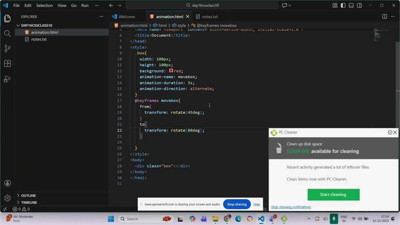 CSS Day 10 Tutorial | CSS Animation Explained with Examples | Hindi #cssforbeginners #cssanimation