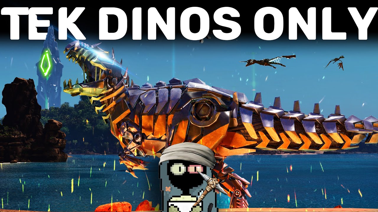 Can I Beat ARK With Only Tek Dinos - ARK 100 days