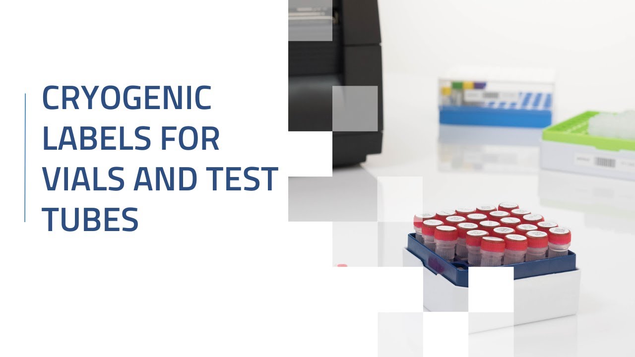 Cryogenic labels for vials and test tubes