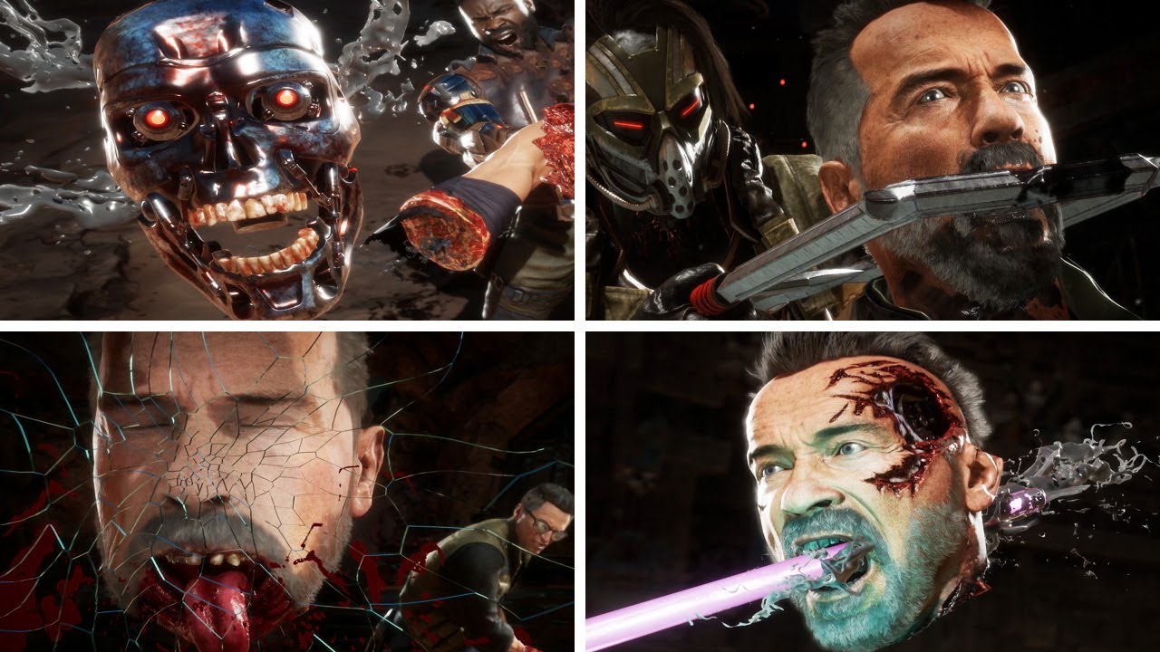 Mortal Kombat 11 - ALL Fatalities on The Terminator
