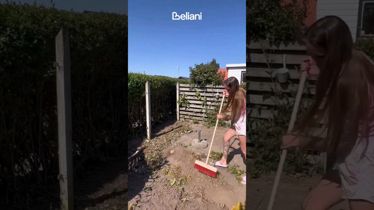 Backyard Makeover Madness: From Drab to Fab with Our Wooden Dining Set 🌟  #beliani #shorts