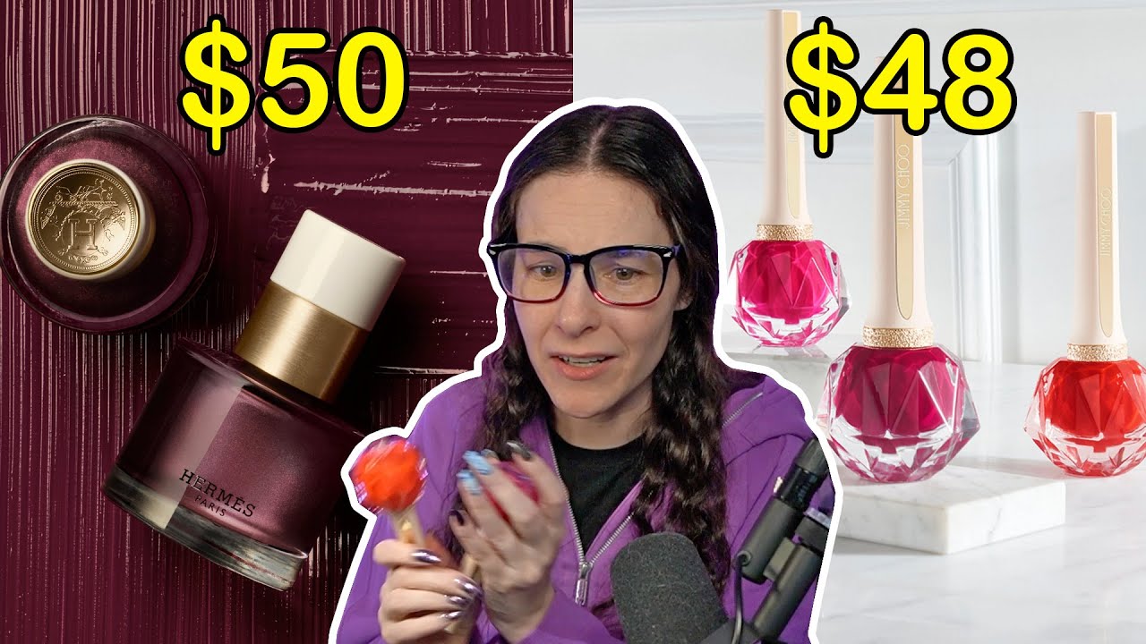 This nail polish costs $50 🤑 (Herm&egrave;s & JIMMY CHOO nail polish review💅)