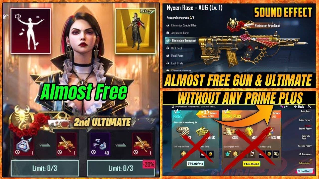 Get Ultimate Set & Gun Without Prime Plus in Bgmi | BGMI Biggest Trick to get Any Gun & Outfit