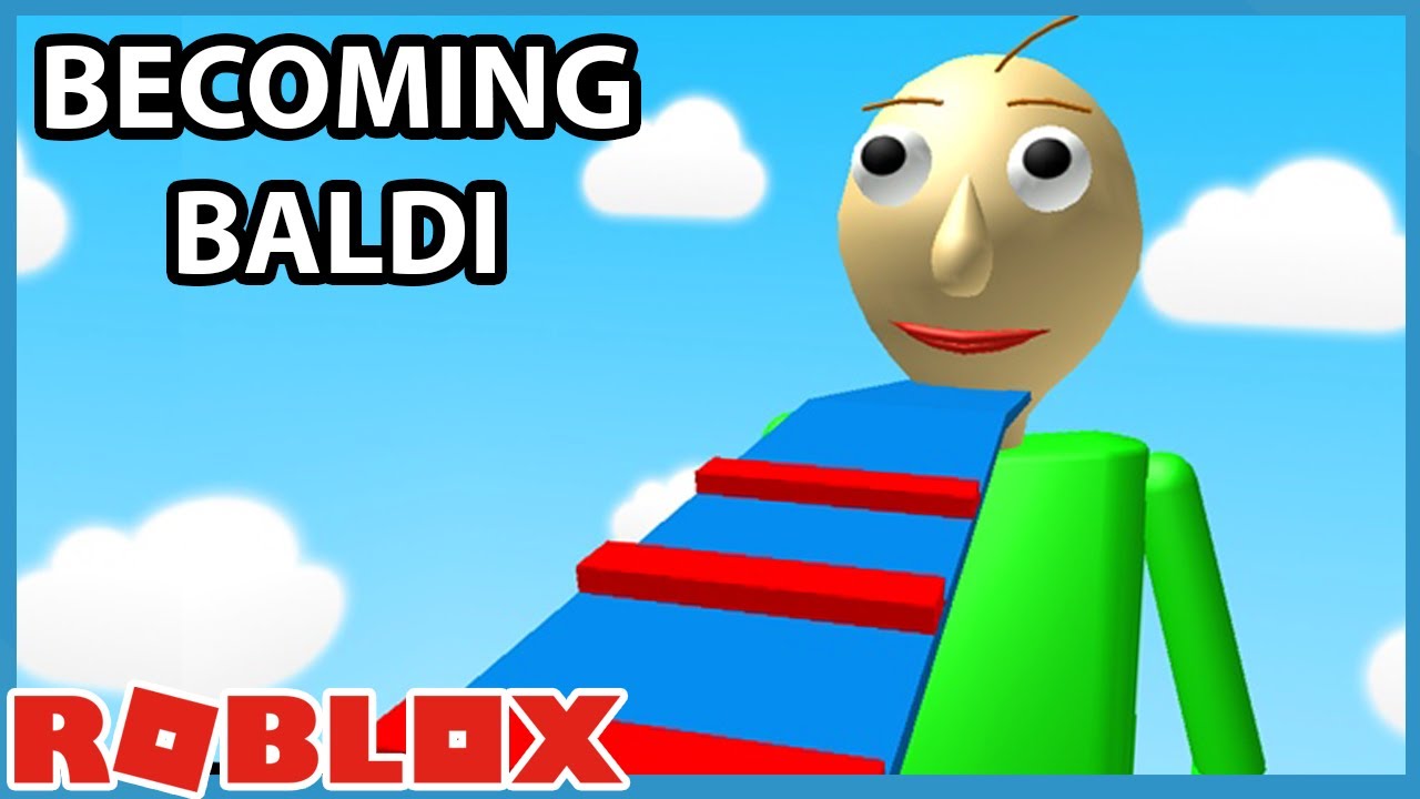 Becoming Baldi in Roblox