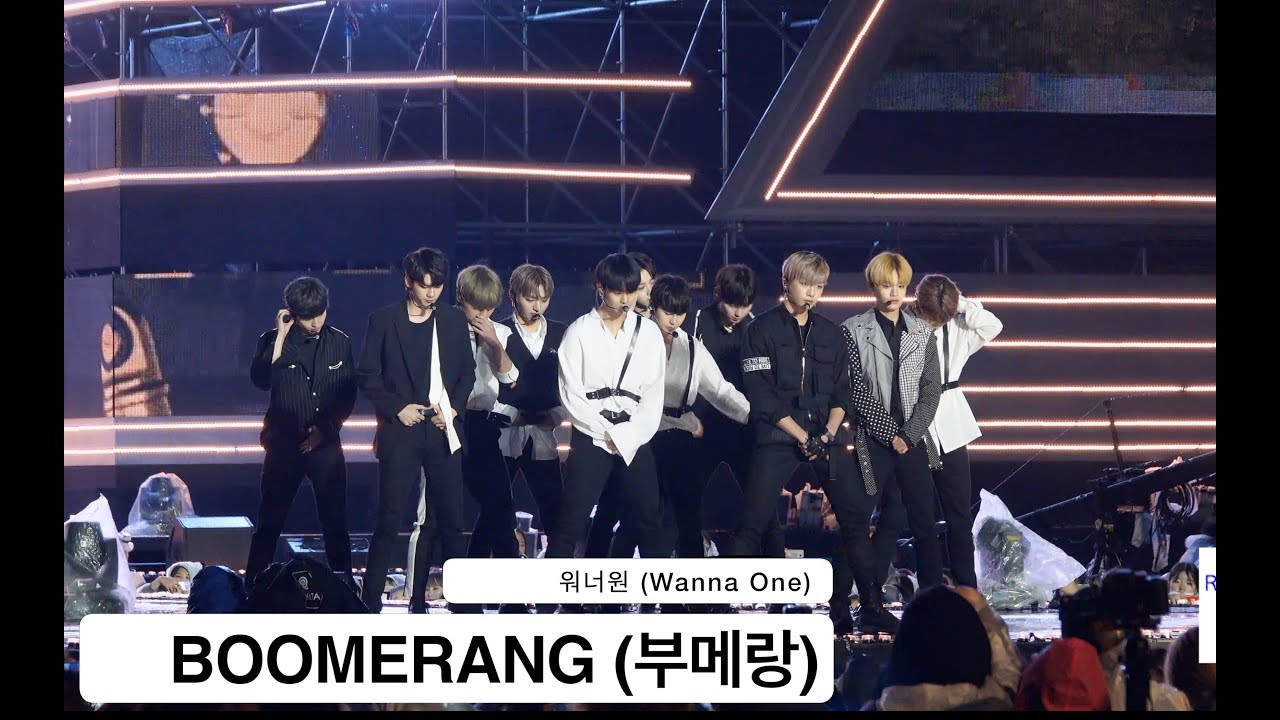워너원 (Wanna One) [4K 직캠] BOOMERANG (부메랑),울산쇼챔@180404 락뮤직