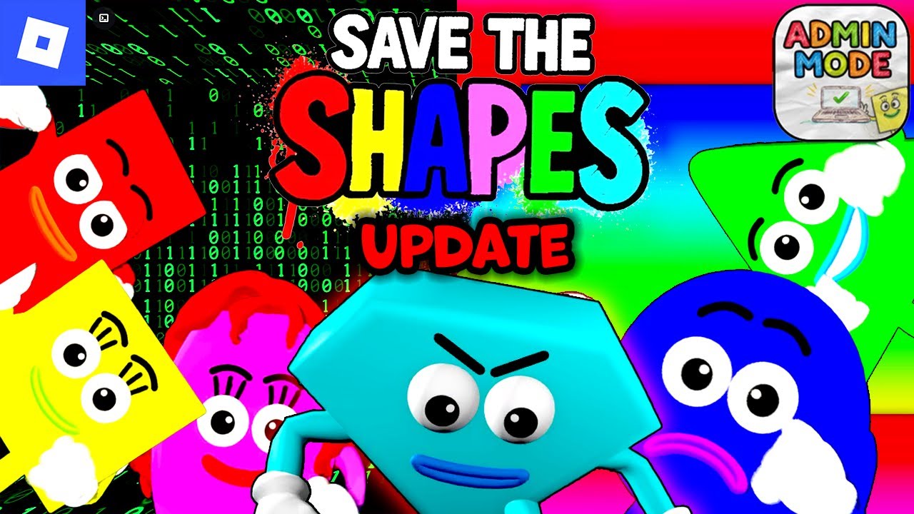 Save The Shapes Roblox [Part 2, All Gamepasses & Hub]