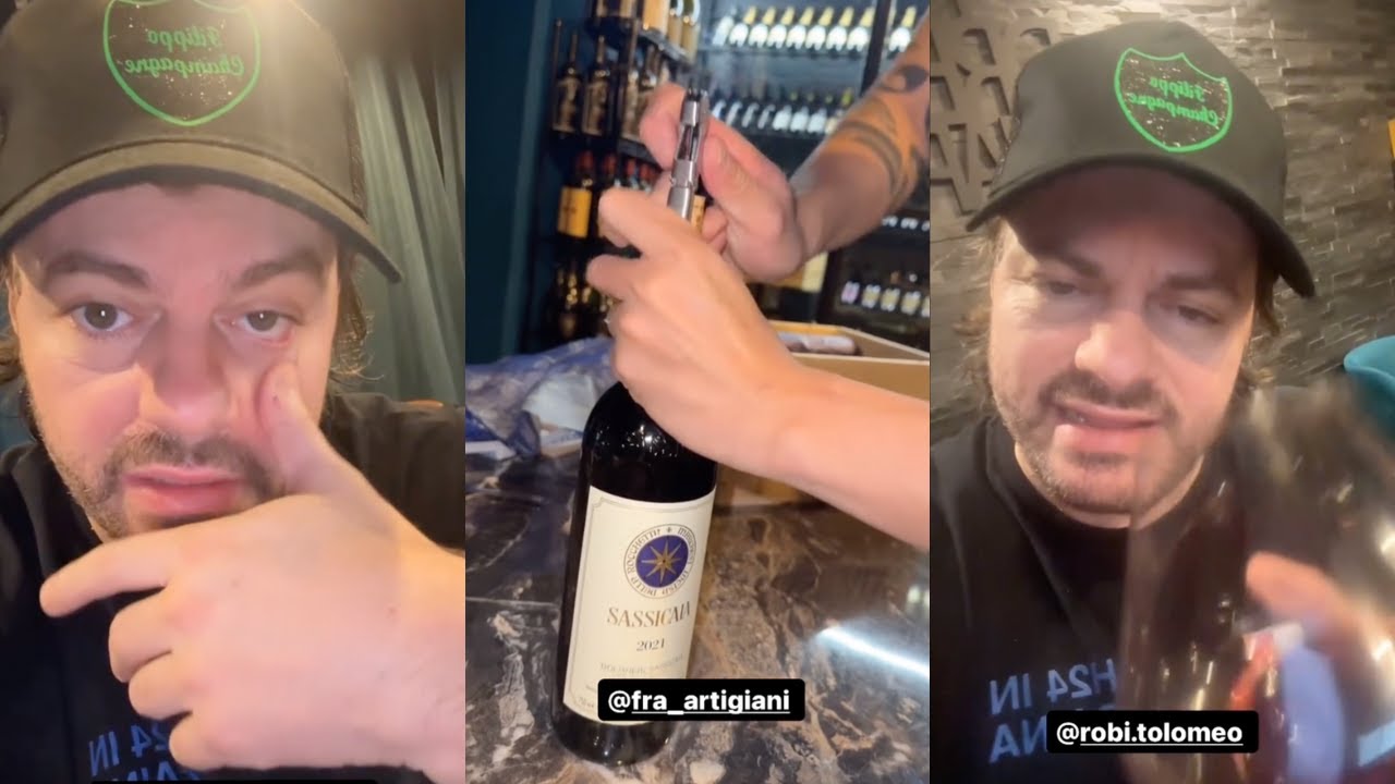 Filippo Champagne si sveglia con un occhio mezzo chiuso e si consola con del Sassicaia 2021 🍾