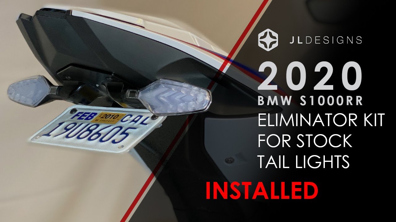 (Installation Video) 2020 BMW S1000RR Fender Eliminator Kit (OEM signals) JL Designs