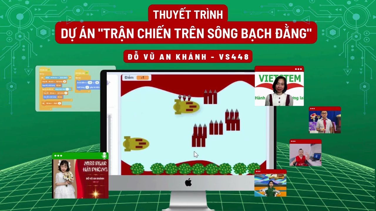 Dự án Trận chiến trên sông Bạch Đằng - Đỗ Vũ An Khánh - Lớp học lập trình Scratch VS448