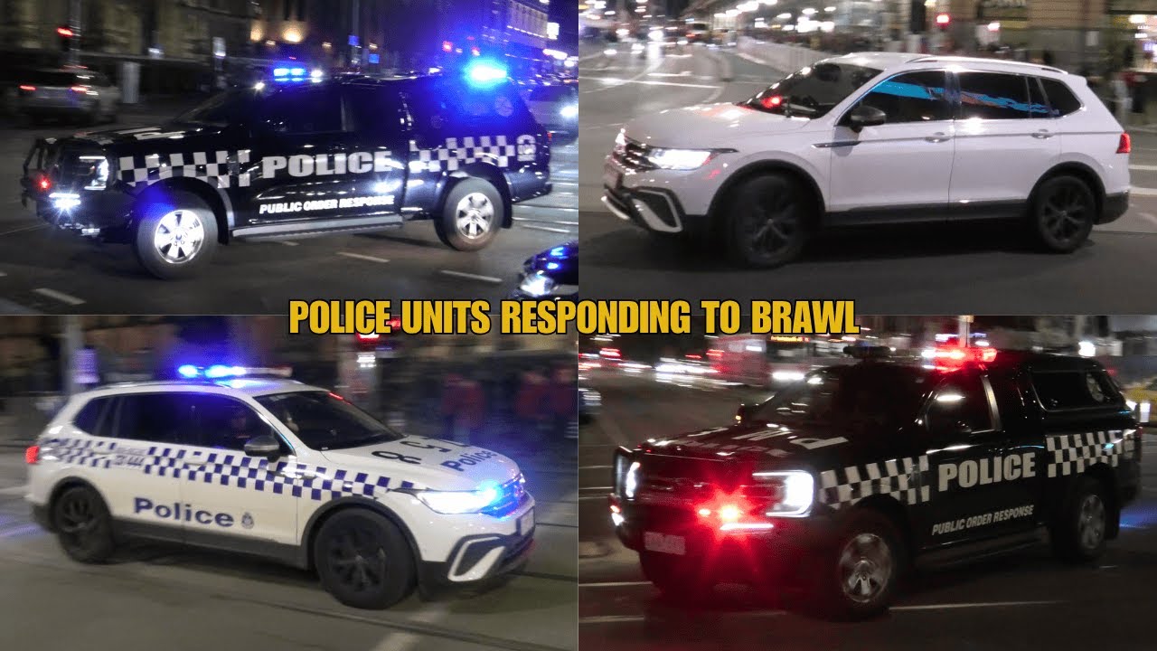 [Public Order Response] - VICPOL | Multiple Police Units Responding to Brawl