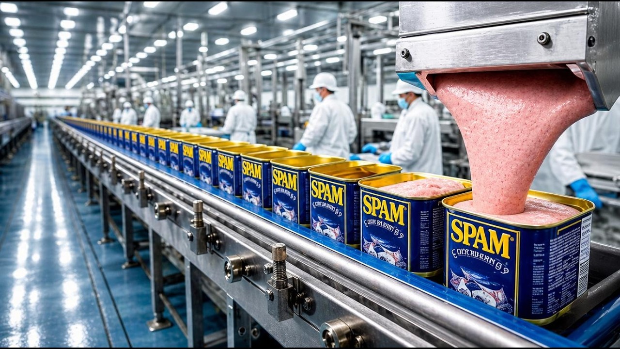 How Spam Is REALLY Made In Factory - It&rsquo;s Not What You Think | Spam Factory