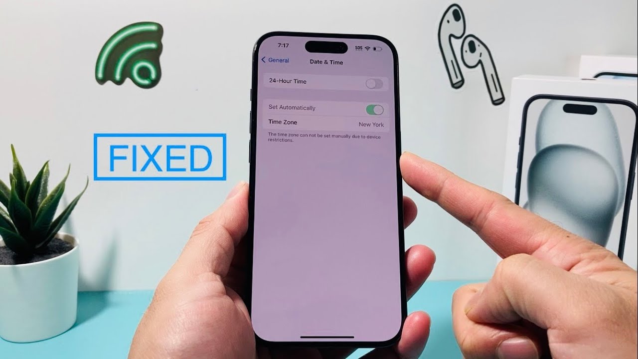 This time zone cannot be set manually due to device restrictions (FIXED)